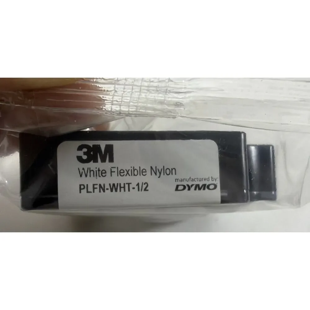 Lot of 3 3M 1/2” Flexible Nylon Tape Labeler Refill Cartridge PLFN-WHT-1/2
